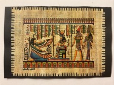 Egyptian Art on genuine Papyrus Nefertari's Journey into Life 6x9” picture