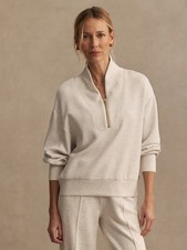 Varley Davidson Sweat Ivory Marl Size: S NWT picture