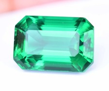 Natural Green Emerald 14.65 Ct Emerald Cut AGL Certified Stunning Loose Gemstone picture