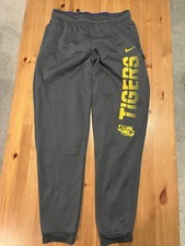 Gray Nike Dri-Fit LSU Tigers Athletic Training Sweat Pants Men's M Medium picture