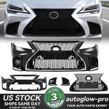 For 2007-2009 Lexus LS460 to 18+LS F-Sport Style Front Bumper Cover Grille Set picture
