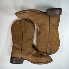 Cody James HoverFly Western Boots Mens 8.5 D Brown Roughout Leather Square Toe picture
