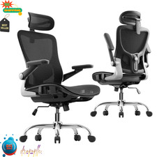 Ergonomic Office Chair, Mesh Desk Chair with 3D Armrests, Adjustable Lumbar 90- picture