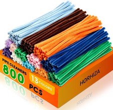 800 PCS 13 Colors Pipe Cleaners | Pipe Cleaners Bulk for Crafts, Multi-Color Ch picture