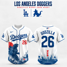 SO HOT Dodgers x Godzilla Minus Zero Night 2026 Limited Edition Jersey, S-5XL picture