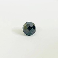 Certified 12 mm Loose Round Black Diamond Faceted Beads AAA Quality picture