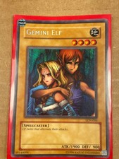 Yu-Gi-Oh Gemini Elf LON-000 Secret Rare Labyrinth of Nightmare Unlimited picture