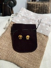joyas precolombinas ,smallEarrings,pre columbian Jewelry Reproduction 24 Kt gold picture