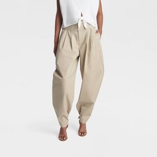 KBB by KAHLANA Women's High-Rise 'The Barrel Trouser' - Khaki 10 picture