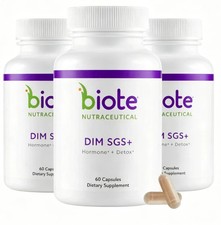 3 Pack Biote Nutraceutical - DIM SGS+, + Cleanse - 60 Capsules picture