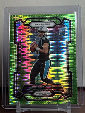 Panini 2023 Prizm Bryce Young Carolina Panthers #311 Rookie Neon Green Pulsar picture