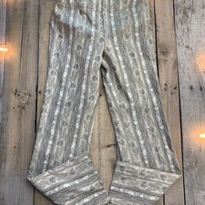 id|entity by L&T Women's Size 2 Beige Brown Floral Paisley Flare Pants picture