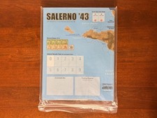Salerno '43 Mounted Map Out-of-Print NEW GMT picture
