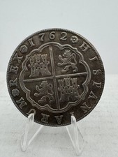 Coin 1762 8 REAL SPAIN Carolus III picture