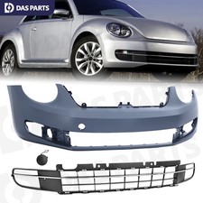 Front Bumper Grille Kit For 2012-2016 VW Volkswagen Beetle w/Fog Light Cover picture