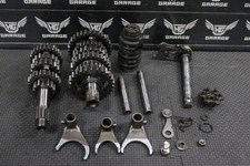 1995 94-98 KAWASAKI KX125 OEM ENGINE TRANSMISSION GEARBOX SHIFT FORKS TRANS DRUM picture