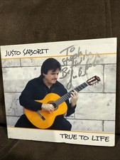 Justo Saborit CD 2006 True To Life Autographed Signed Rare HTF VG Jazz Guitar picture