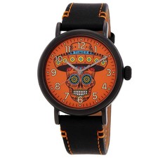 Timex Standard Dia De Los Muerto Quartz Orange Dial Men's Watch TW2V67700VQ picture