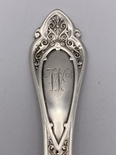 Exquisite Wood & Hughes Sterling Silver Spoon - Monogram 