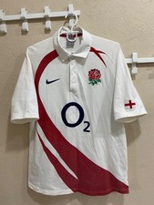 England 2007 Home Rugby Union Shirt Nike Cotton Jersey Size L picture