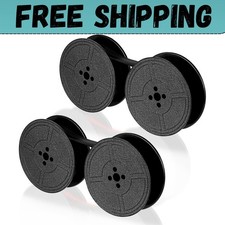 Universal Typewriter Ribbon Twin Spool Replacement Pack - Black Ink (2 Pcs) picture