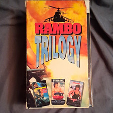 Avid Rambo Trilogy VHS Box Set NTSC R 1982 Action Adventure English picture
