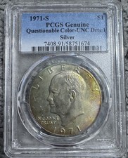 1971 s eisenhower dollar PCGS GENUINE silver INCIRCULATED picture