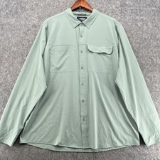 AFTCO Tech Button Up Polyester Long Sleeve Fishing Shirt Size XL picture