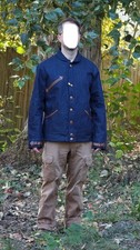 Red Tornado Men's Western Railroad Denim Jacket sz 48 COPY of mr freedom drover picture