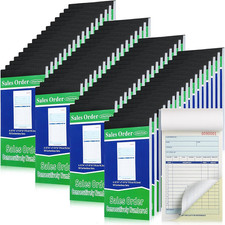 65 Pads Sales Order Books 2 Part Carbonless, 50 Sets Per picture