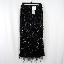 Antonio Melani x Style By Simkins Daphane Sequin Fringe Midi Skirt - Size 2 picture