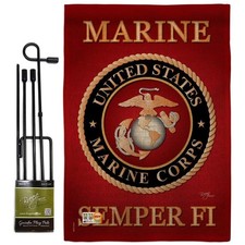 Double-Sided USMC Garden Flag - 13