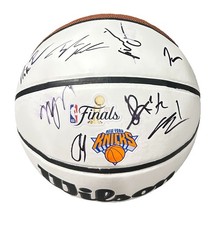 2025-26 Signed New York Knicks Team 2026 NBA FINALS Basketball OG Anunoby + picture