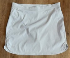 NWOT  Adidas Womens Pullon Stretch Skort Logo Beige Size 6 picture