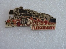 Vintage Fleischmann Model Trains Promo Metal Lapel Pin Steam Locomotive Engine picture