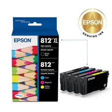 Epson 812 T812XL-BCS Ink C/M/Y/XL-K 4-Pack Black XL  picture