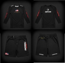 New DEFCON x SHOYOROLL Rashguard LS Batch #138 VIOLENT Bjj Brazilian (Black) picture