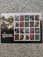 2023 USPS Dungeons And Dragons Forever Stamps - 20 Stamps - MNH picture