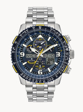 Citizen Promaster Skyhawk A-T Ana-Digi Display Blue Dial Men's Watch CB5001-57e picture