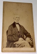 Rare Antique ID'd Son of Revolutionary War Surgeon Josiah Usher CT CDV Photo picture