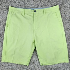 Devereux Golf Shorts Mens 36 Green Performance Zipper Pocket Excellent picture