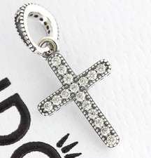 Authentic Pandora Sparking Cross Pendant Jesus Church Charm 397571CZ picture