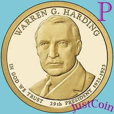 2014-P WARREN G. HARDING PRESIDENTIAL DOLLAR FROM MINT ROLL UNCIRCULATED #29 picture