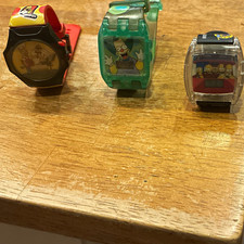 Burger King The Simpsons Kids Digital Watches Lot of 3 Vintage 2003 picture