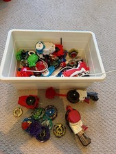 Beyblade Lot with Launcher and Parts picture