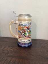 Vintage 1988 Seoul Olympics Gerz Beer Stein Anheuser Busch Pewter Lid W Germany picture