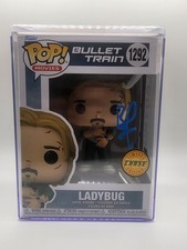 Brad Pitt Signed Autograph Bullet Train Funko Pop Chase 1292 Beckett BAS Ladybug picture