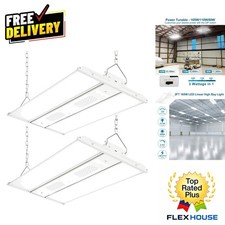 165W Power Adjustable LED High Bay Lights 2-Pack - 5000K Bright Indoor Lighting picture