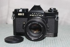 [Exc ++] Pentax ESII 35mm SLR Black Film Camera w/ 50mm F/1.4  Lens From Japan picture