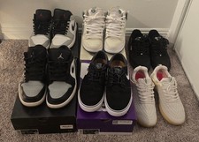 6 Pairs Mens Skate Shoes - Nike Jordan, Dunk High, Janoski, Nyjah, Fallen- US 12 picture